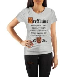 Harry Potter Gryffindor Cheer Sorting Hat's Song Women's White Tee T-Shirt Shirt -Harry Potter GUEST ba6a82c3 8739 4325 8372 2acfcd8111d7