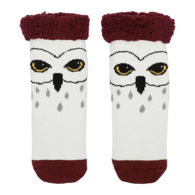 Harry Potter Big Face Hedwig Women's Quarter Crew Sock 3 Harry Potter Big Face Hedwig Women's Quarter Crew Sock