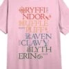 Harry Potter Hogwarts Houses Women's Pink Heather Short Sleeve Crew Neck Night Shirt -Harry Potter GUEST d33ab5f3 f0e5 46e6 bcc8 5f7861b7d8cd