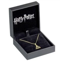Harry Potter Deathly Hallows Plated Sterling Necklace With Swarovski Crystals