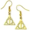 Harry Potter Drop Deathly Hallows Plated Sterling Earrings -Harry Potter Harry Potter Drop Deathly Hallows Plated Sterling Earrings