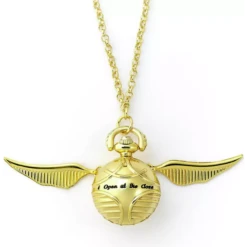 Harry Potter Golden Snitch Watch Necklace - Gold