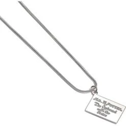 Harry Potter Hogwarts Letter Pendant Necklace - Silver -Harry Potter Harry Potter Hogwarts Letter Pendant Necklace Silver 2