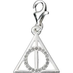 Harry Potter Ladies Sterling Crystal Deathly Hallows Charm