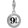 Harry Potter Platform 9 3/4 Pendant - Silver/Transparent -Harry Potter Harry Potter Platform 9 3 4 Pendant Silver Transparent