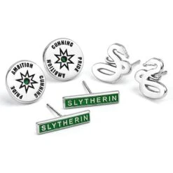 Harry Potter Slytherin Set Of Stud Earrings
