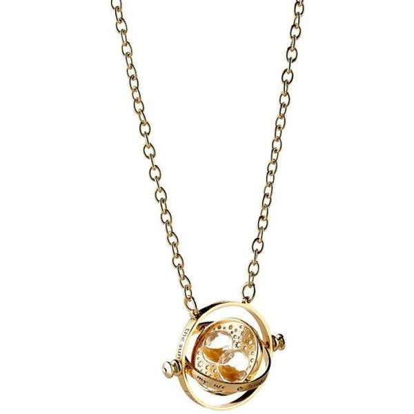 Harry Potter Spinning Time Turner Necklace - Gold 3 Harry Potter Spinning Time Turner Necklace - Gold