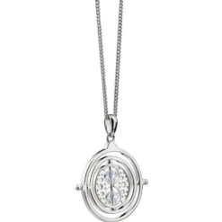 Harry Potter Time Turner Necklace - Silver/Transparent -Harry Potter Harry Potter Time Turner Necklace Silver Transparent 1
